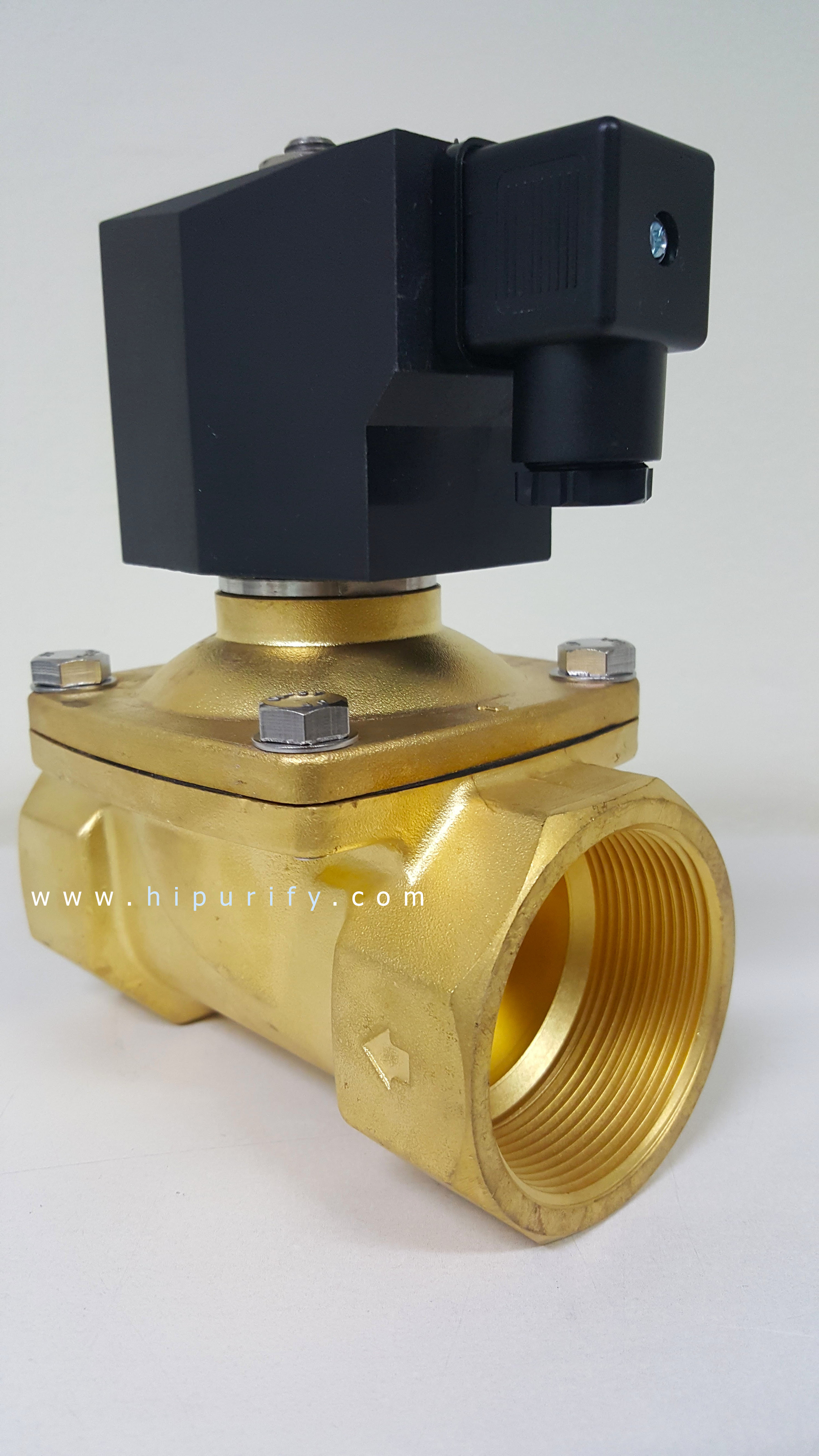 โซลินอยด์วาล์วทองเหลือง 2นิ้ว N/C 220VAC