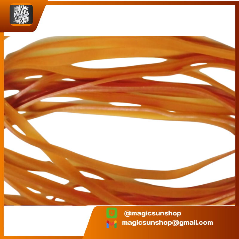 902748 หนังยางสีเหลืองธรรมชาติ ขนาดตัด 5 มม ขนาดวง 18-19 ซม.