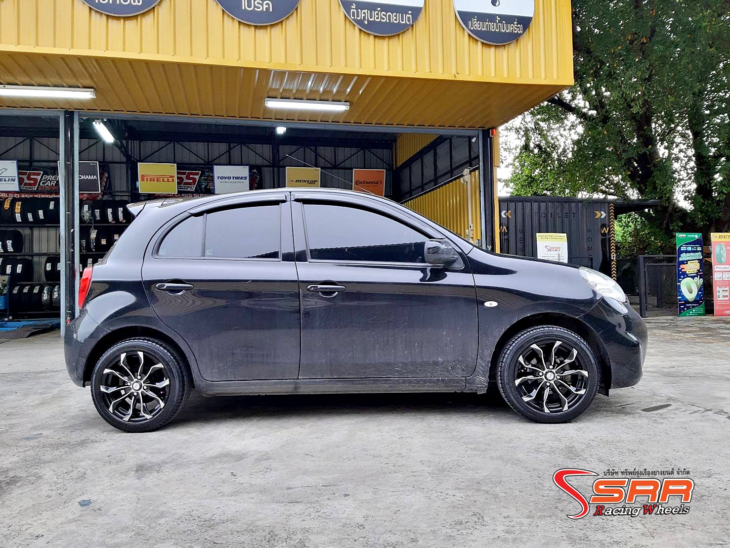 INFERNO 7091 15x7 4H100 ET38 BLACK POLISH