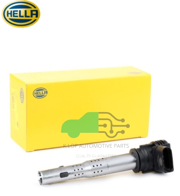 คอยล์จุดระเบิด AUDI A4 B7'05/ B8'08,A5'08, Q3'11, Q5'08, TT'08 ยี่ห้อ Hella OE NO. 07K 905 715F