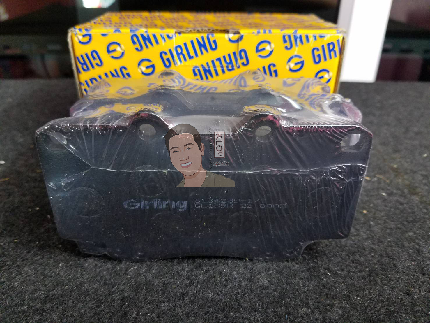 6134289 ผ้าเบรกหน้า Girling แท้ F.PAD, HILUX VIGO 4X4, FORTUNER 2.8 2WD '15 (คุณภาพดีมาตรฐาน การันตีโดยเครอปอะไหล่ยนต์)