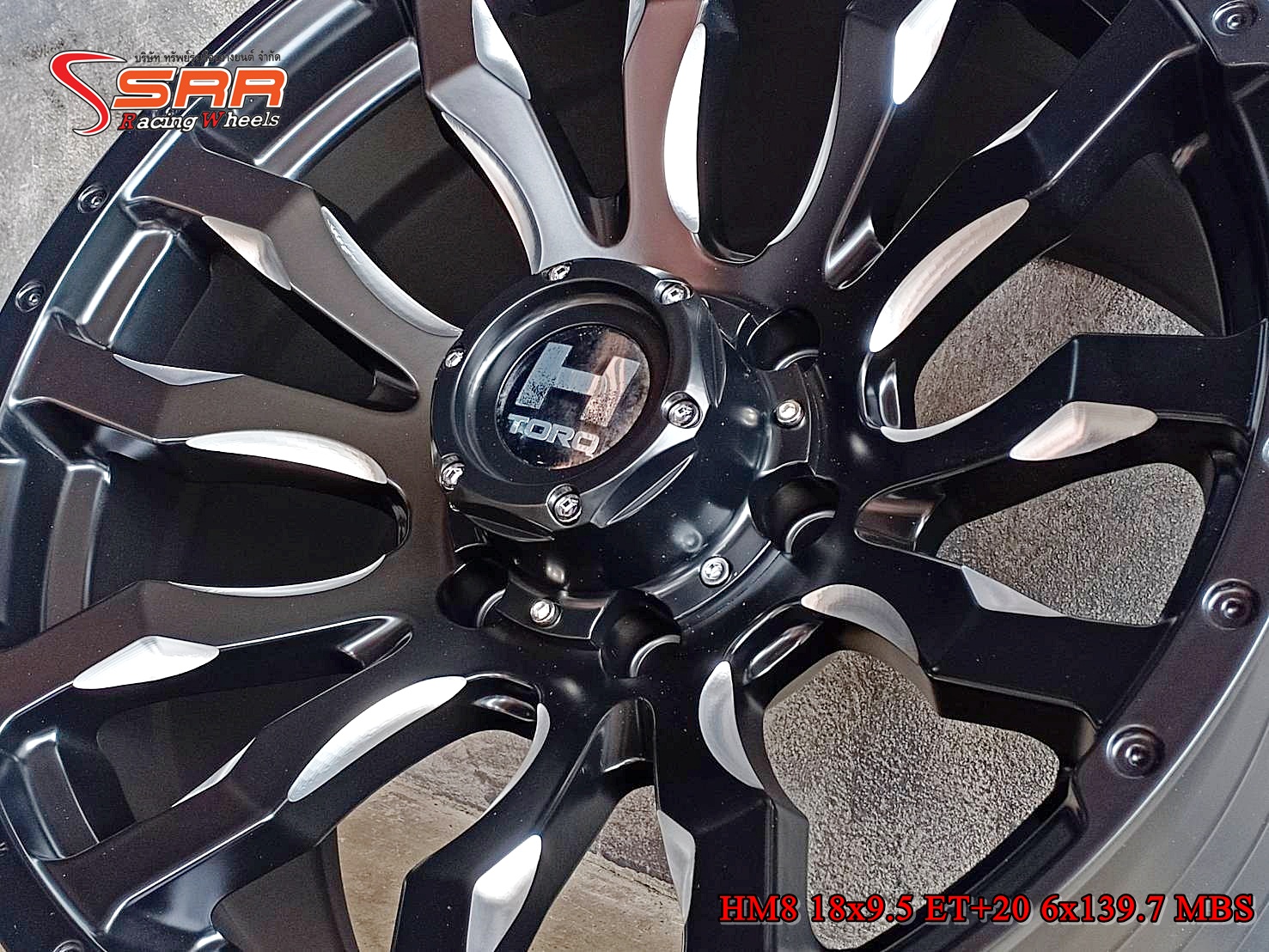 HAMMER HM8 ขอบ18x9.5 ET+20 6x139.7 MBS