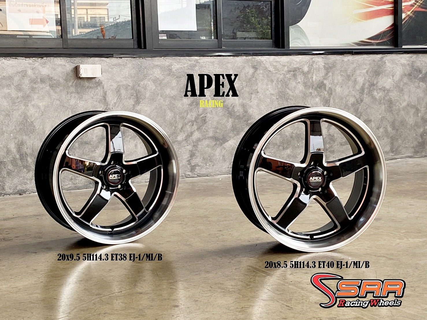 WELD APEX ขอบ20 หน้า8.5 หลัง9.5 5H114.3 EJ-1/MI/B ราคาพิเศษ
