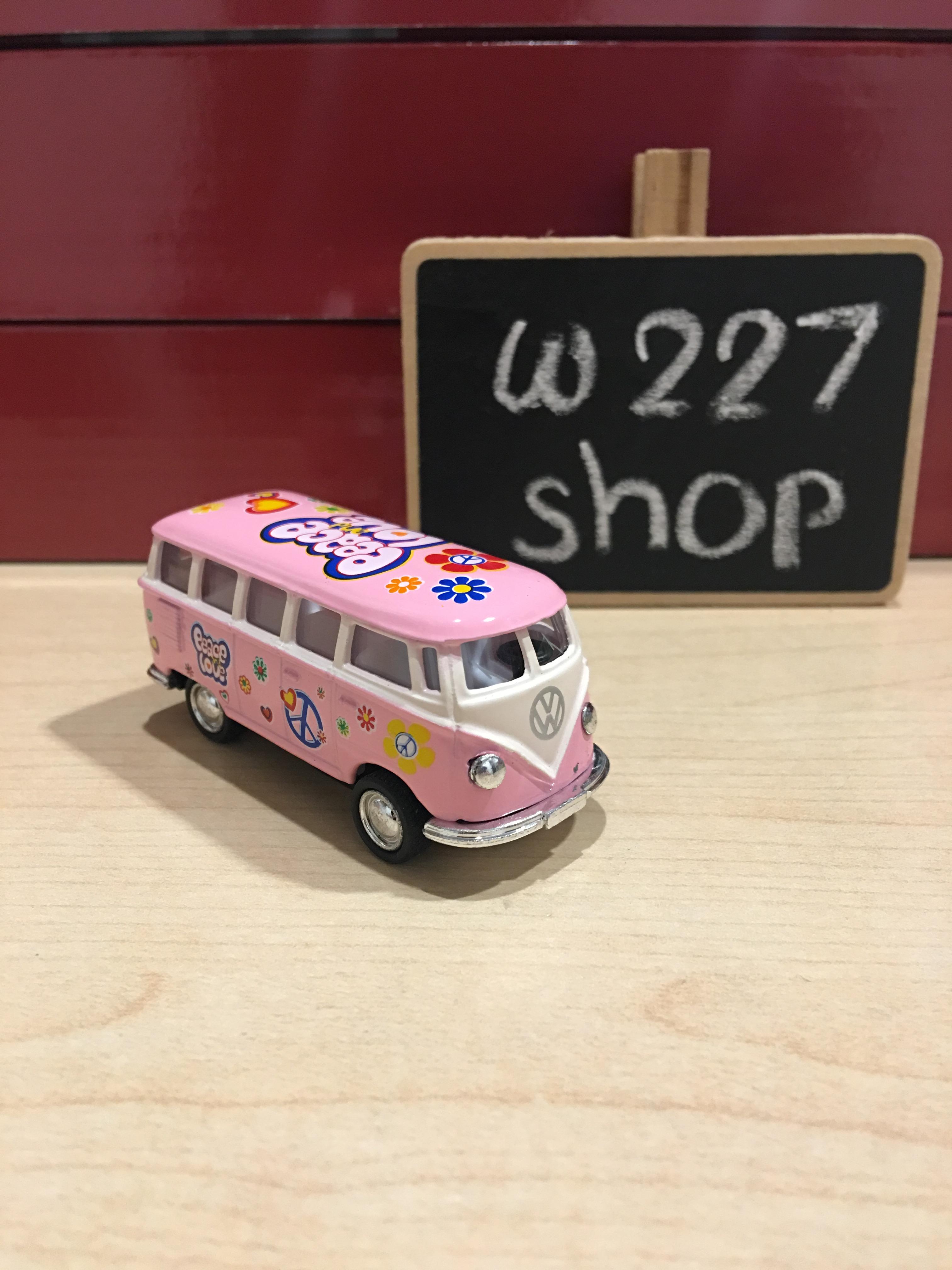 โมเดลรถเหล็ก โฟล์คตู้ 1962 Volkswagen Classical Bus scale 1:64 ขนาด 2.5 นิ้ว กดลาน (ปลีก-ส่ง)