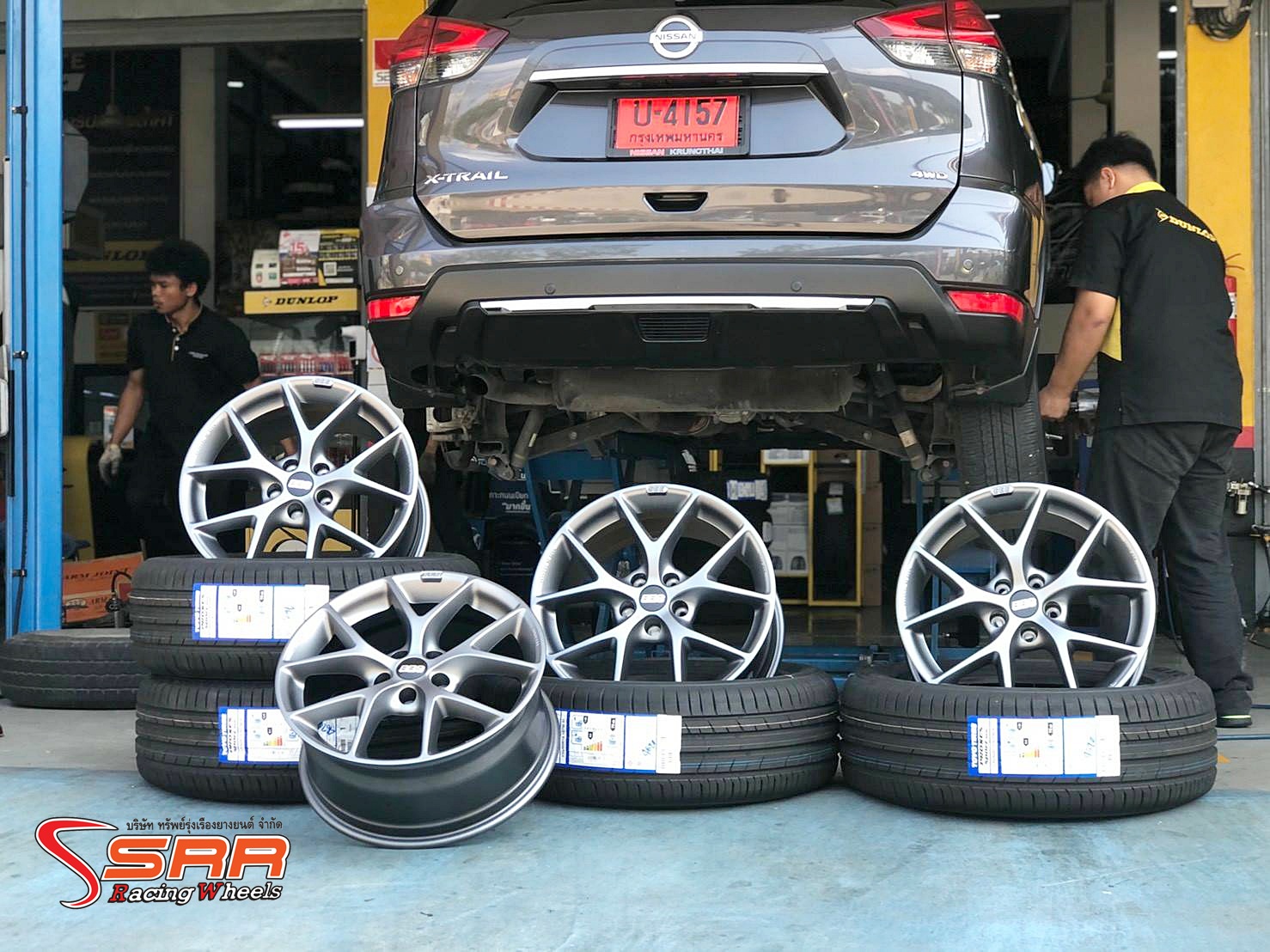 BBS SR017 ขอบ18 5H114.3 ET+40 HIMALAYA GERY ล้อแท้GERMANY ที่SRR