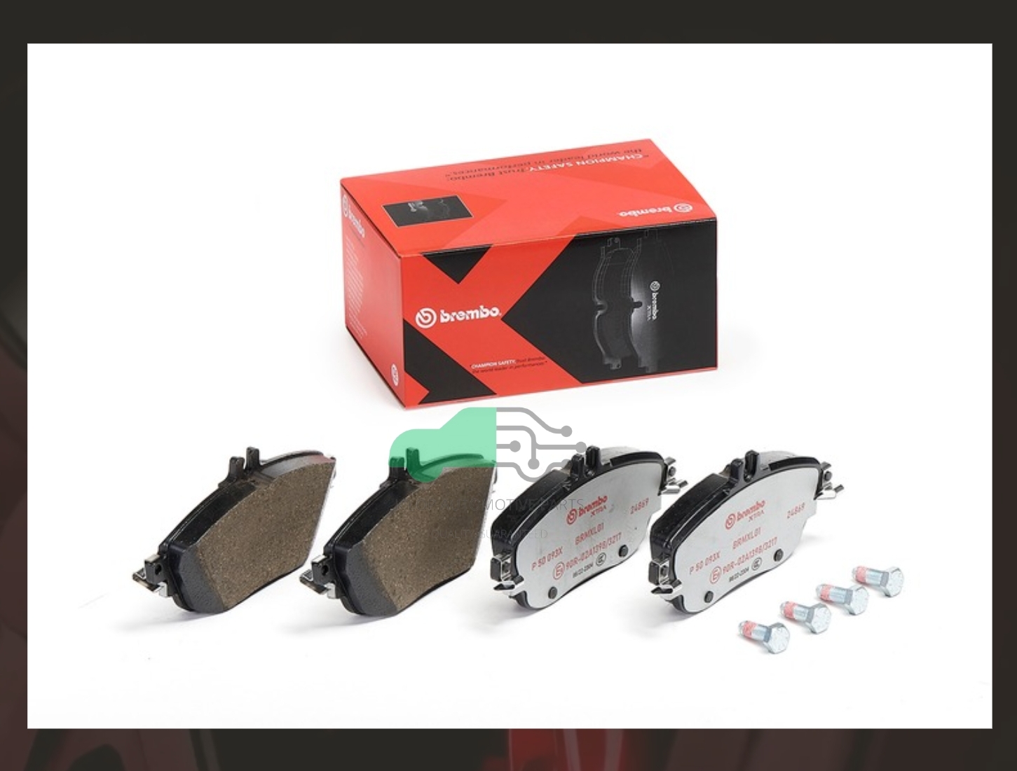 P06 093X ผ้าเบรกหน้า (แท้ BREMBO รุ่น Xtra) BENZ A W176 (180 200 250), B W246 (180 200 220)/CLA-Coupe C117 (200 250)/GLA X156 (200 250)/45AMG A W176, CLA C117