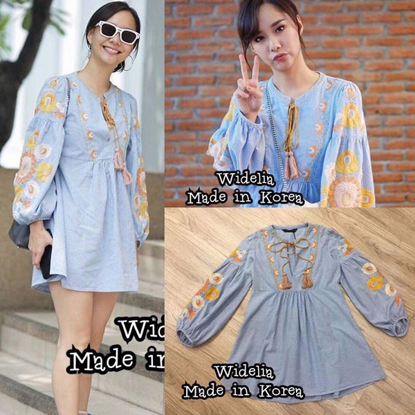 *พร้อมส่ง*Zara Shirt : เสื้อตัวยาวสไตล์โบฮีเมียน