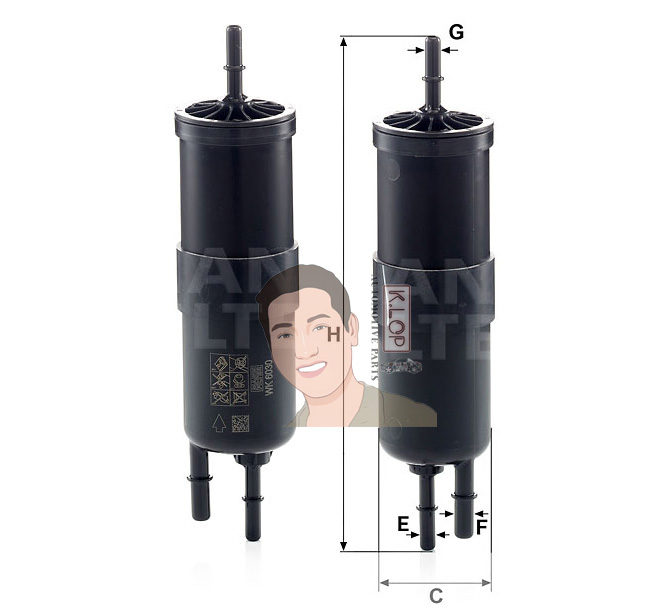 WK6030กรองโซล่า(BMW) 1(E81/E82/E87/E88,F20/F21),3(E90/E91/E92/E93),4(F32/F33/F36/F82),5(F10/F11/F18),5GT(F07GT),6(F12/F13),6Gran Coupe(F06 GC),7(F01/F02/F03/F04),X1(E84),X3(F25)/Mini III(F54,F55,F56,F57)/ROLLS-ROYCE Wraith เครื่องยนต์ B30,N43,N46,N52,N55