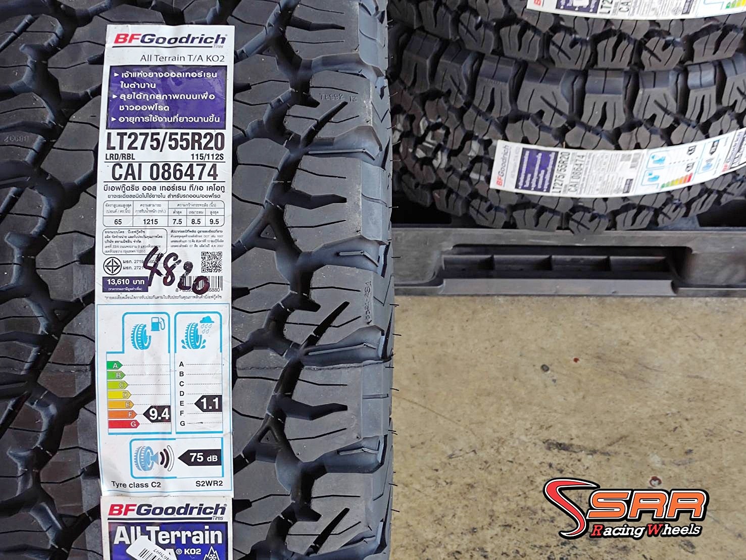 BFGoodrich KO2 275/55R20 ยางเข้าล็อตใหม่ ปลายปี20 U.S.A.