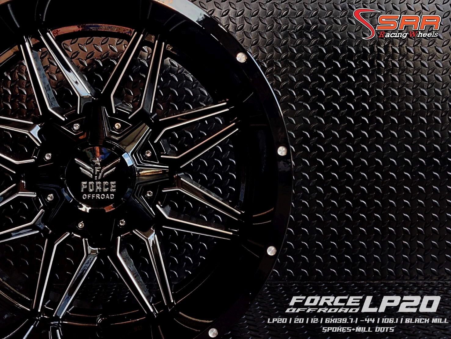 OASIS LP20 ขอบ20x12 6H139.7 ET-44 ราคาพิเศษพร้อมติดตั้ง