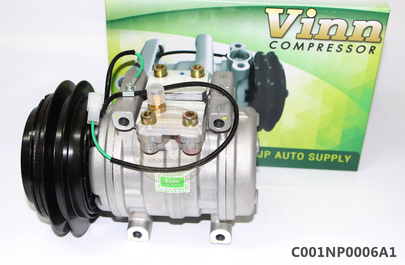 C001NP006A คอมแอร์แท้(DENSO) นำเข้าโดย(Vinn)1 10P13C 1A 24V. มู่เล่ย์ตรง