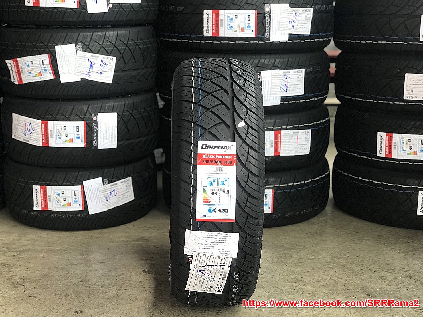 GRIPMAX BLACK PANTHER 265/60R18 ยางใหม่ขอบขาว