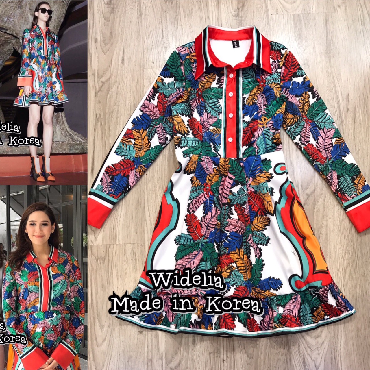 *พร้อมส่ง*Emilio pucci Dress :: เดรสตัวสวยสุดปังด้วยดีเทลชุด แขนยาว