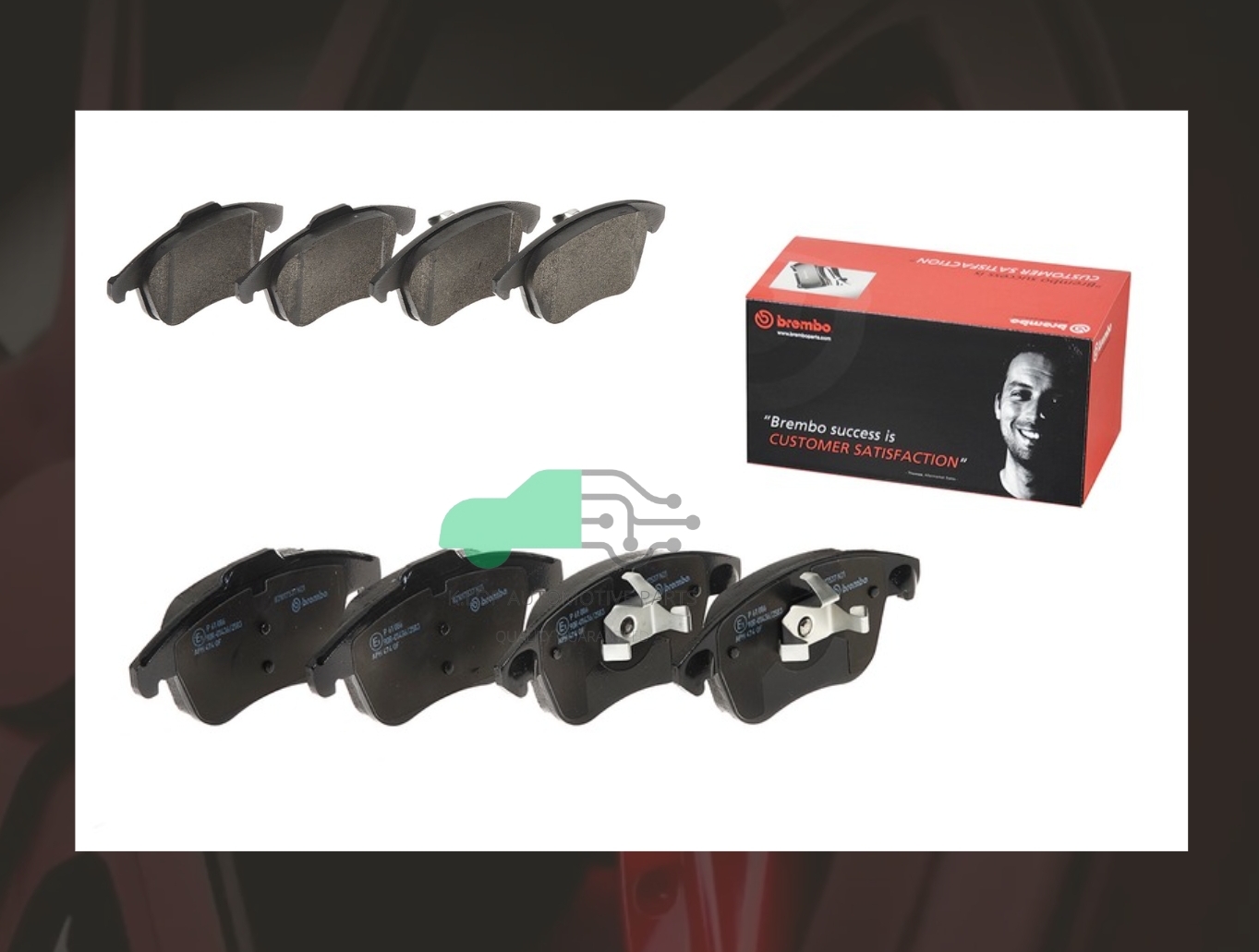 P61 086B ผ้าเบรกหน้า แท้ BREMBO รุ่น BLACK : CITROEN C4, DS4 06->
