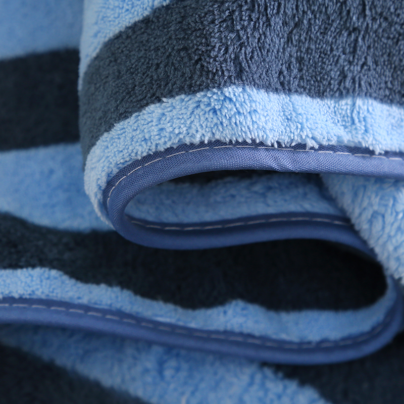 ผ้าเช็ดผมขนเป็ดลายริ้ว รุ่นพิเศษหนานุ่ม (1โหล)