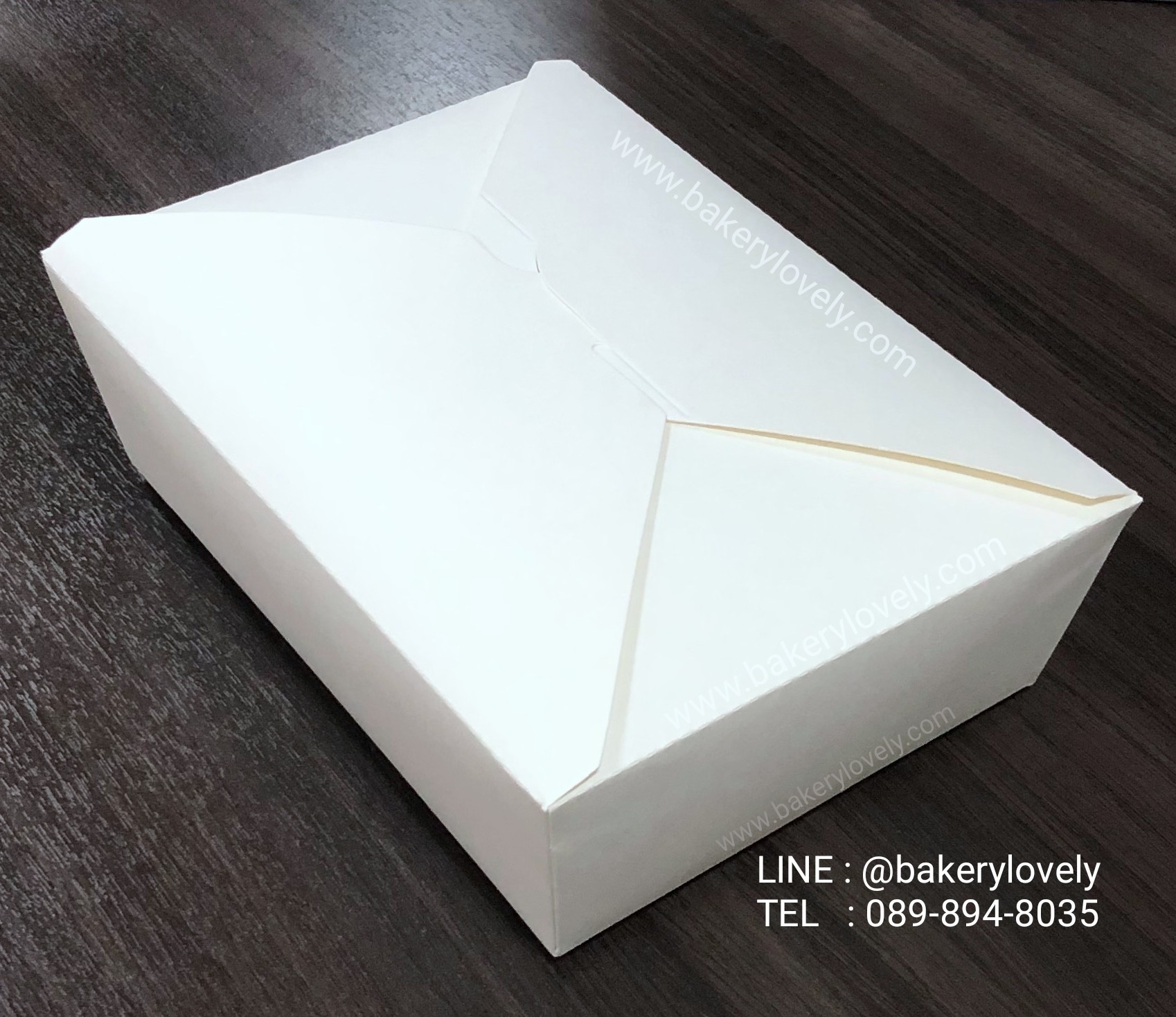 กล่องกระดาษสีขาว ฝาเปิดบน 1,300 ml