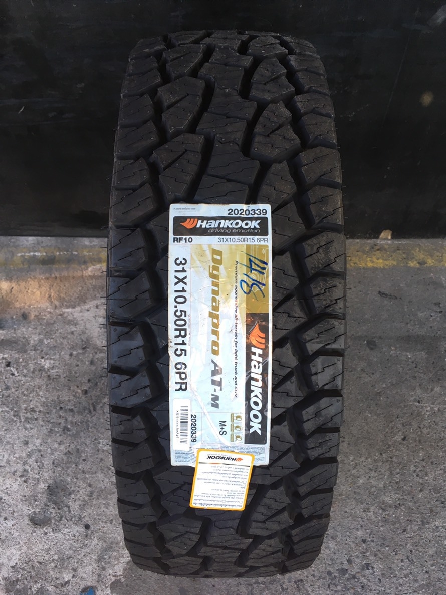 HANKOOK DYNAPRO AT-M RF10 31x10.5R15 ยางปี2020 ราคาพิเศษ
