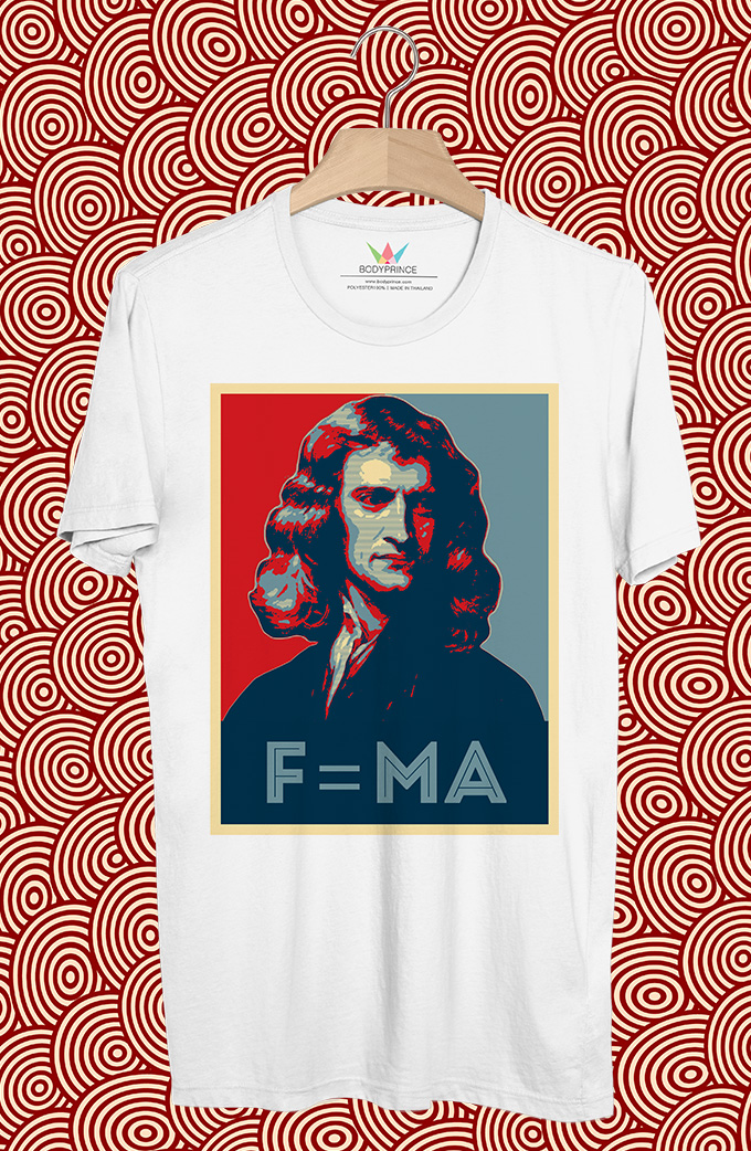 BP367 เสื้อยืด Isaac Newton