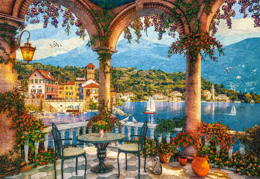 Castorland - Mediterranean Veranda by Dominic Davison 1000 pcs.
