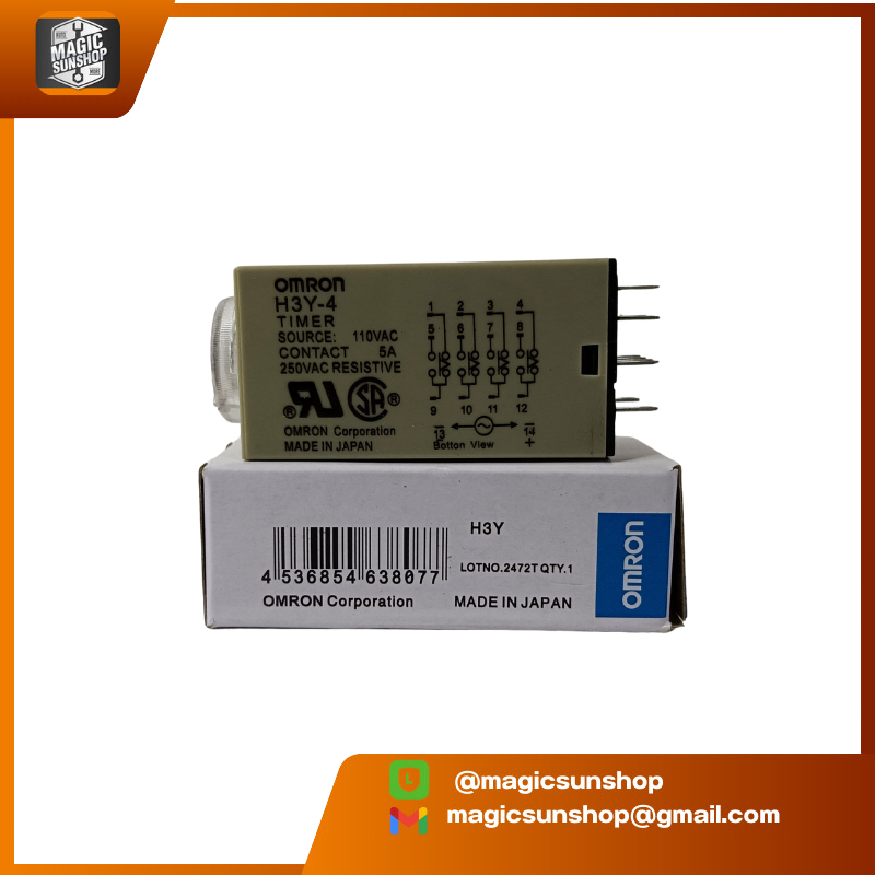 OMRON Timer 110VAC 30S (China) H3Y-4