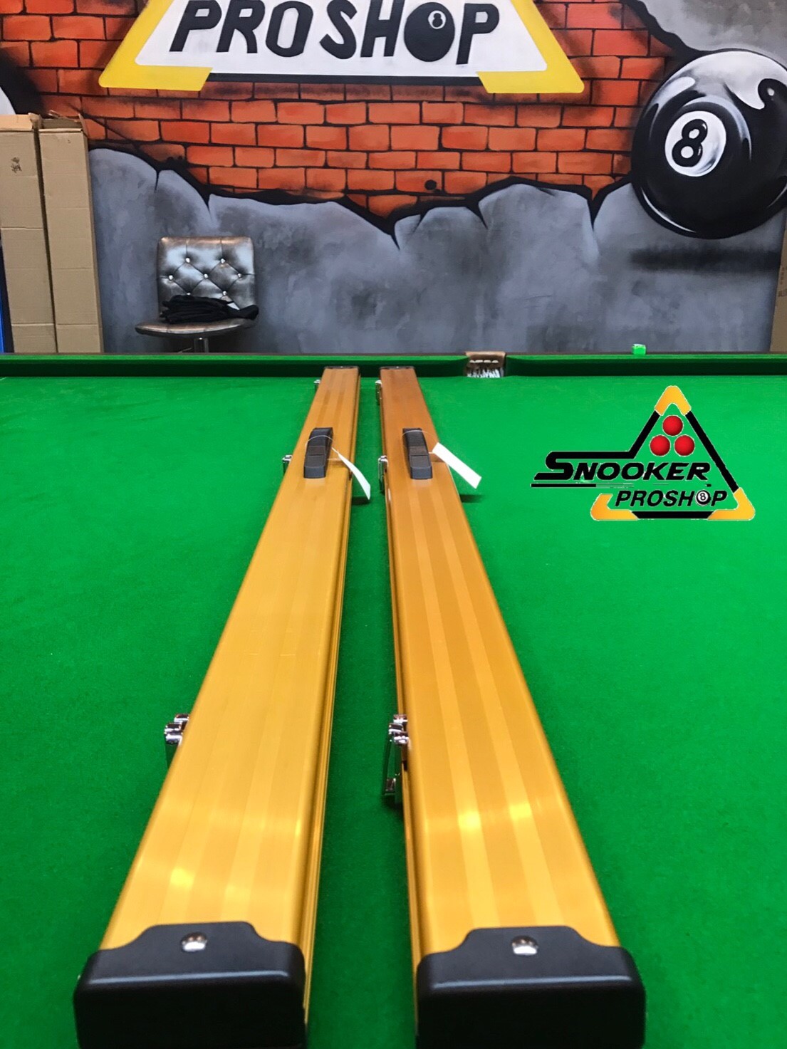 กล่องใส่ไม้คิวท่อนเดียว อลูมิเนียม สีทอง