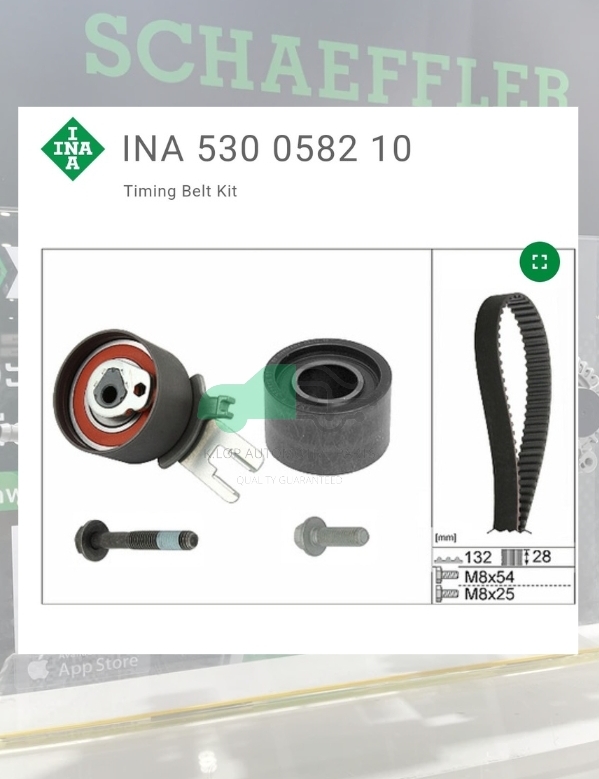 ชุดลูกรอกไทม์มิ่ง (INA) : VOLVO D5204-5244 S60 S80 XC60 XC90 2.0/2.4 ดีเซล
