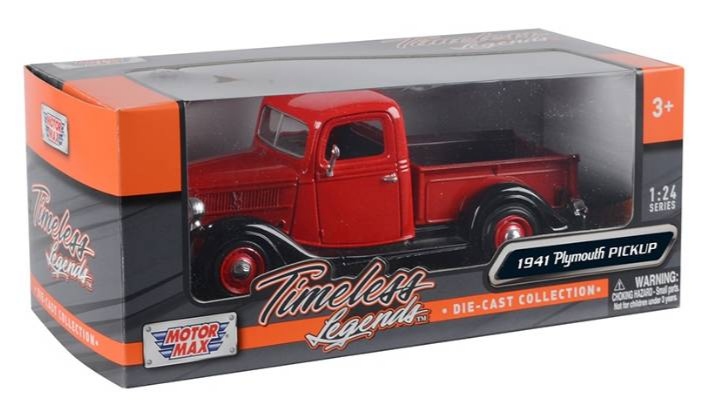 1941 Plymouth Pickup โมเดลรถเหล็ก scale 1:24 (ปลีก-ส่ง)
