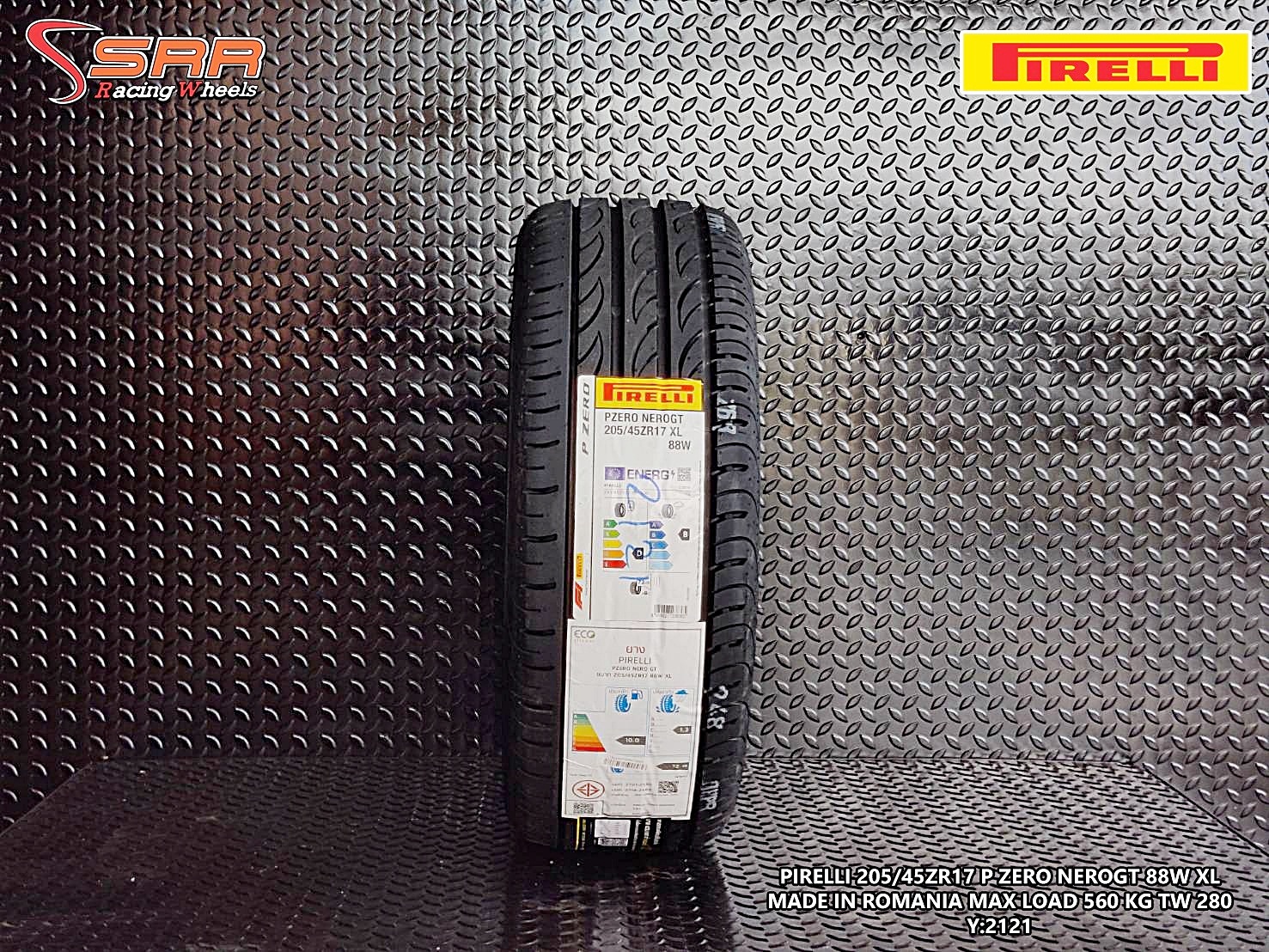PIRELLI P ZERO NEROGT 205/45ZR17 ยางใหม่ปี2021 ราคาพิเศษ
