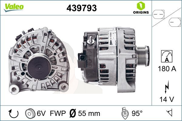 439793 ไดชาร์จ Valeo รุ่น BMW N47D Series 3 F30, Series 1 F20