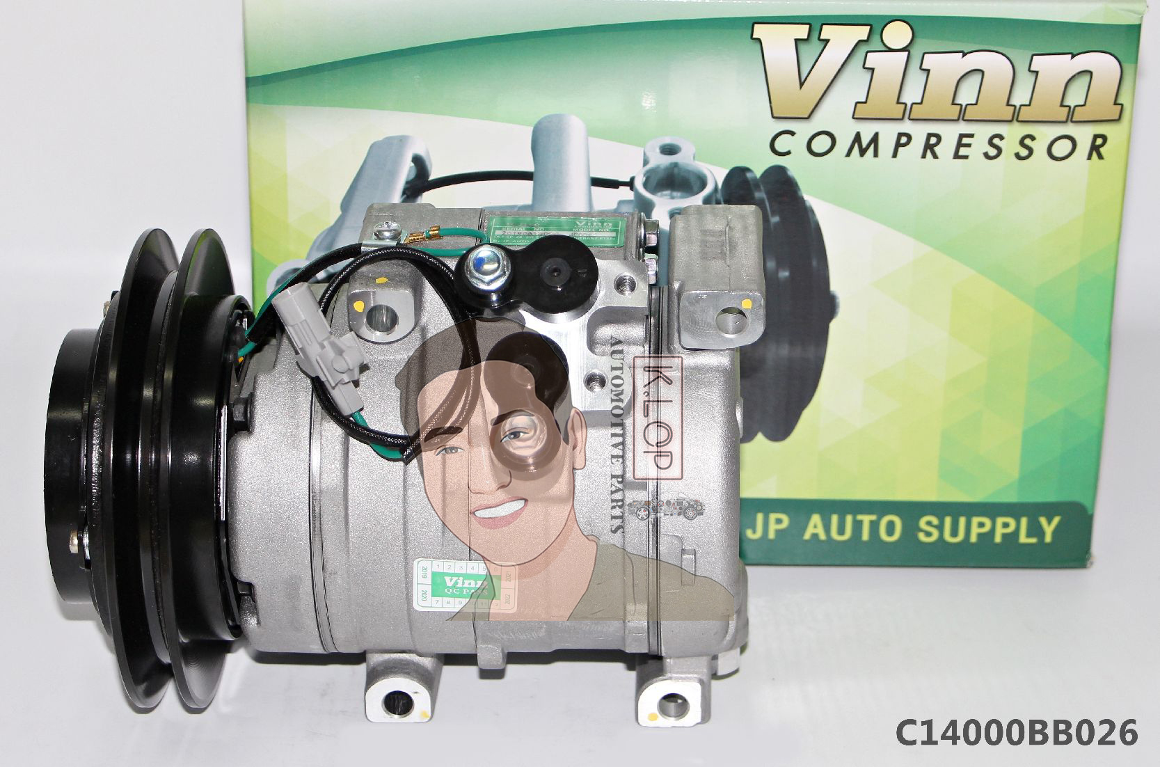C14000BB026 คอมแอร์ยี่ห้อ Vinn (10S15C 1A 24V ออกขวา HINO/ISUZU)