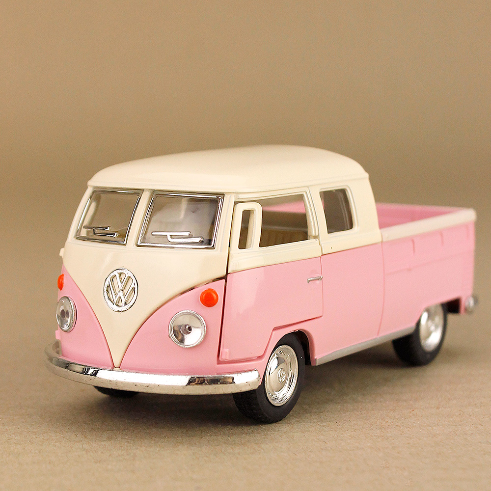 1963 Volkswagen Bus Double Cab Pickup โมเดลรถเหล็ก (ปลีก-ส่ง)