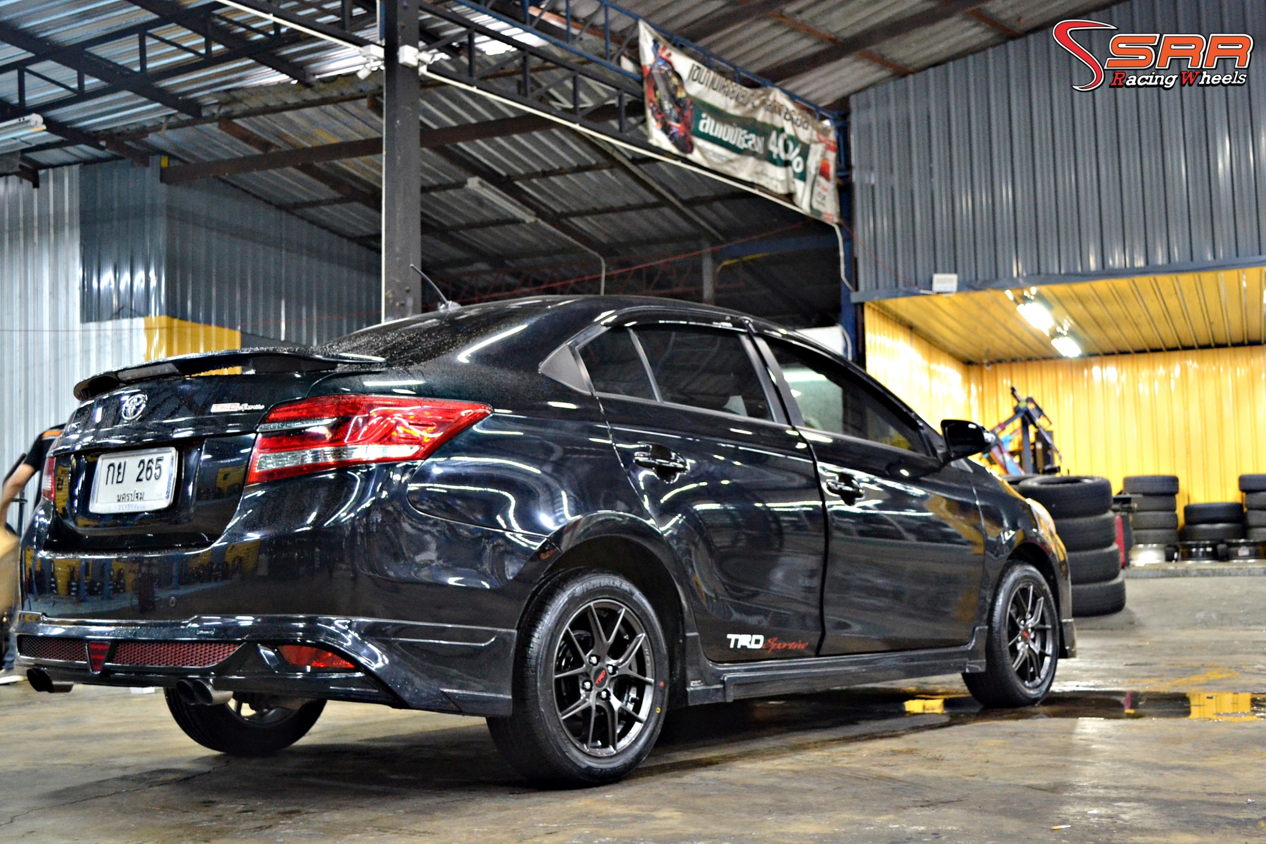 TRD TR6 ล้อแท้LENSO ขอบ15 4x100 HD สำหรับใส่รถTOYOTA