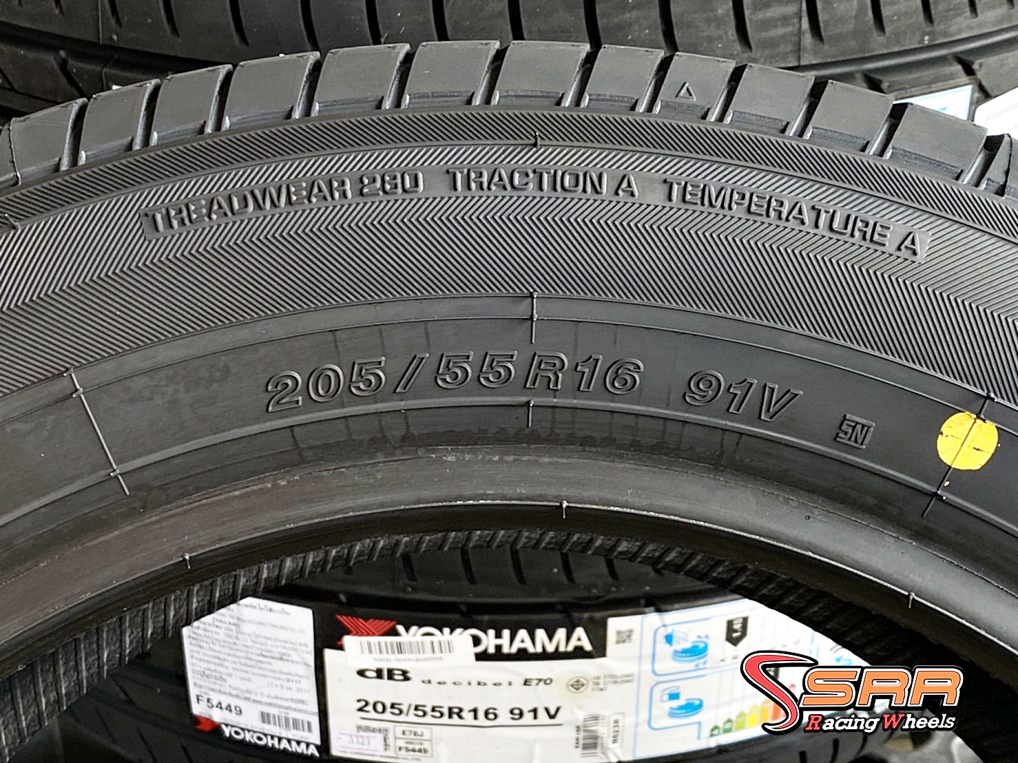 YOKOHAMA db decibel E70 205/55R16 ยางใหม่ปี21 ราคาพิเศษ