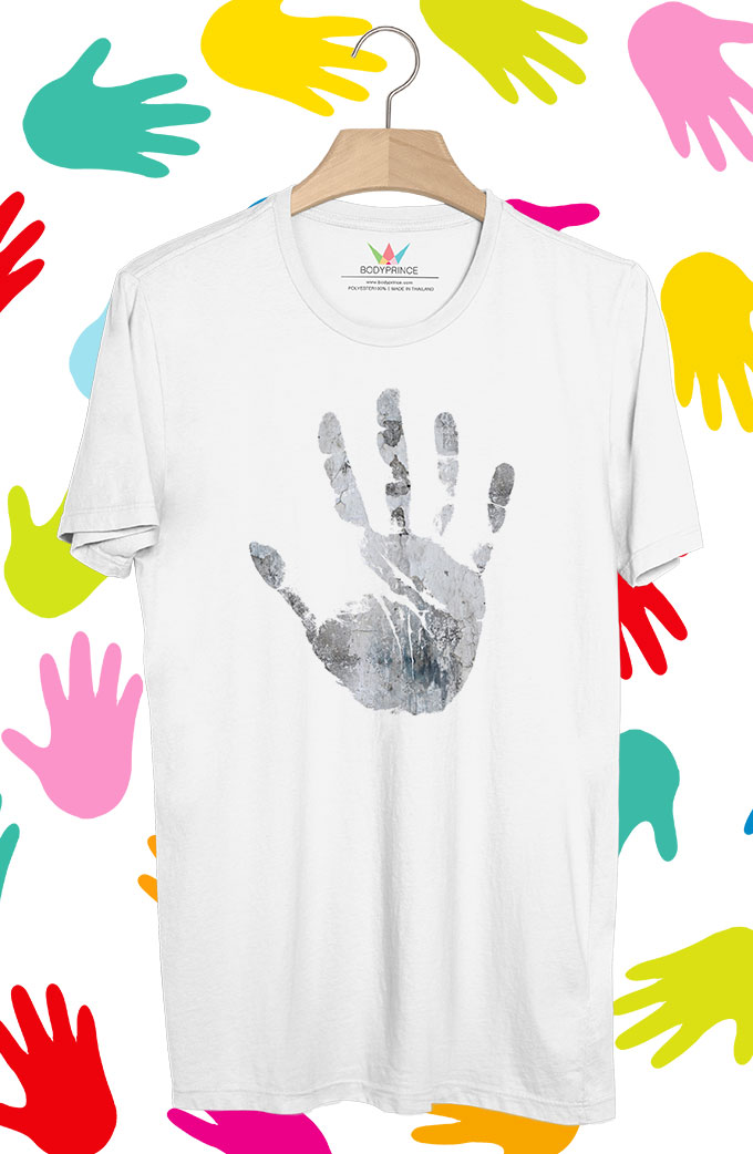 BP245 เสื้อยืด ฝ่ามือ #3