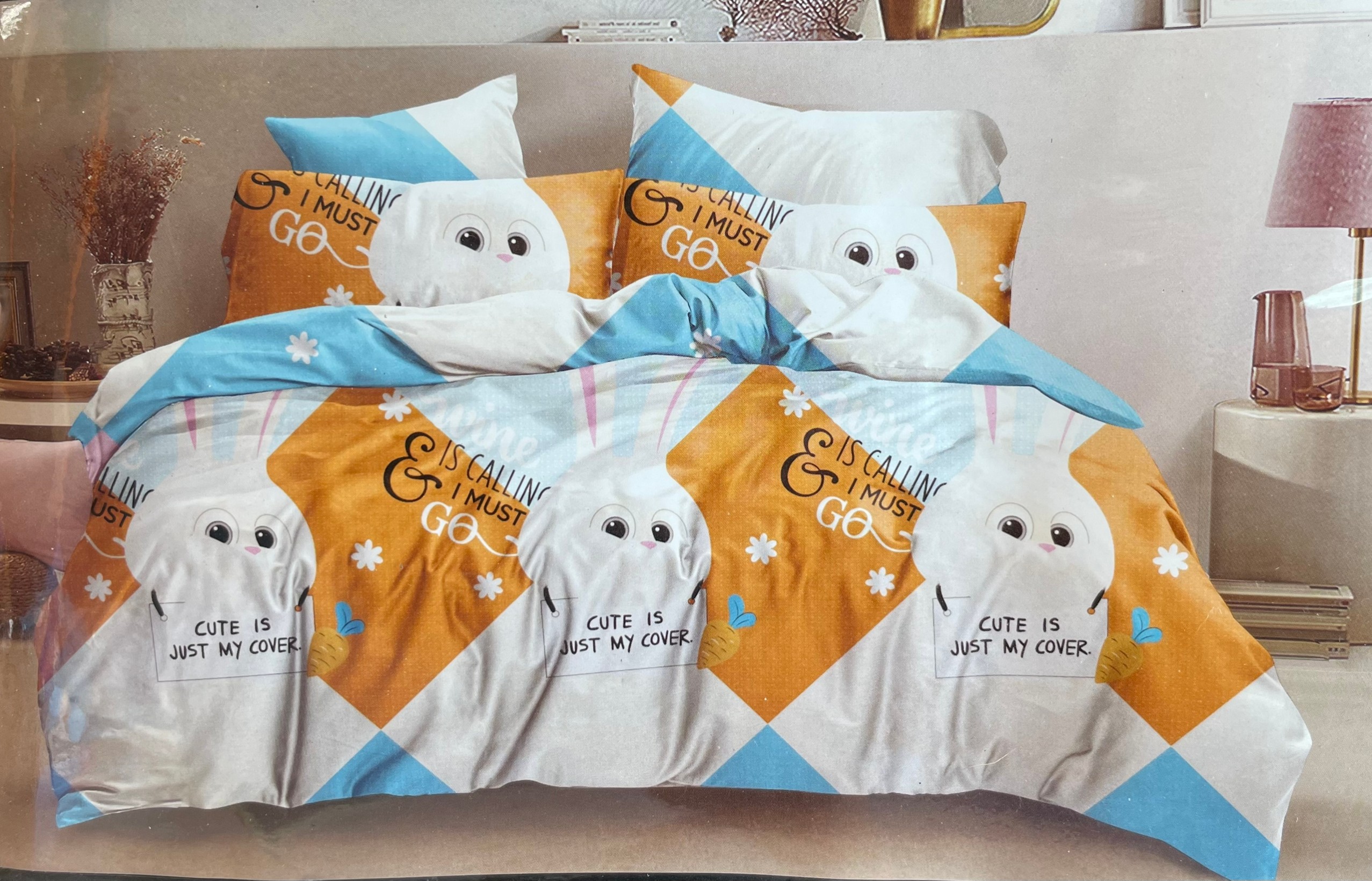 ชุดนวมลายการ์ตูน 6 ฟุต #มียางรัดมุม 360 องศา งานพรีเมี่ยม(เกรด AA) ( 6ชุดคละลาย)