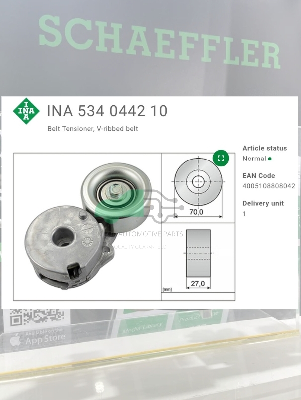 ชุดตั้งสายพาน(INA) : MR18 Tiida 1.8 ปี 06 C11, MR20 Teana 2.0 ปี 09 J32, X-Trail 2.0 T31