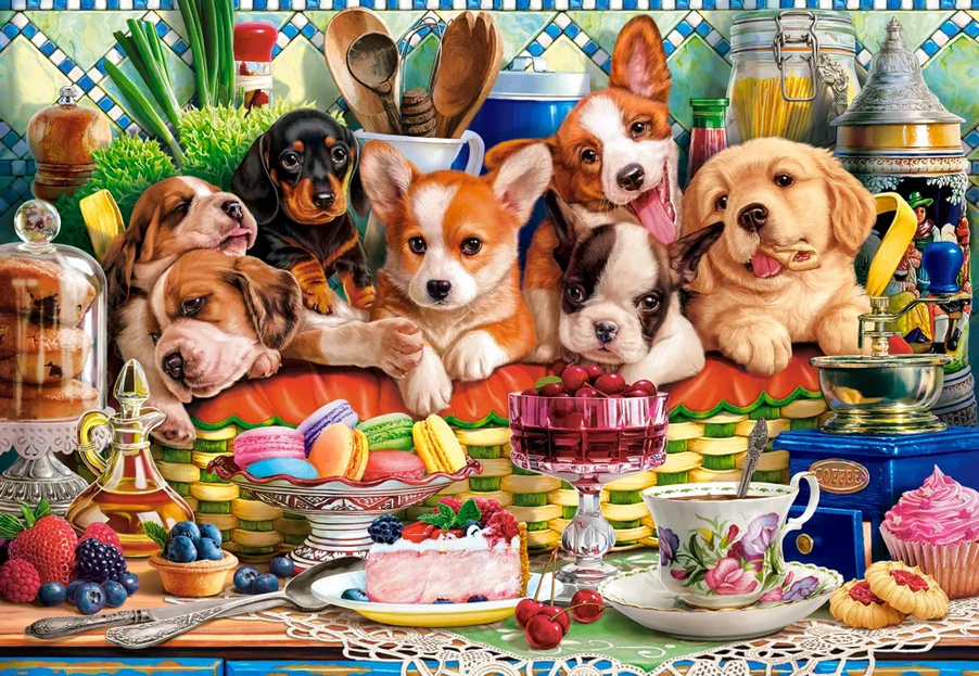 Castorland - Puppies Dessert by Image World 1000 pcs.