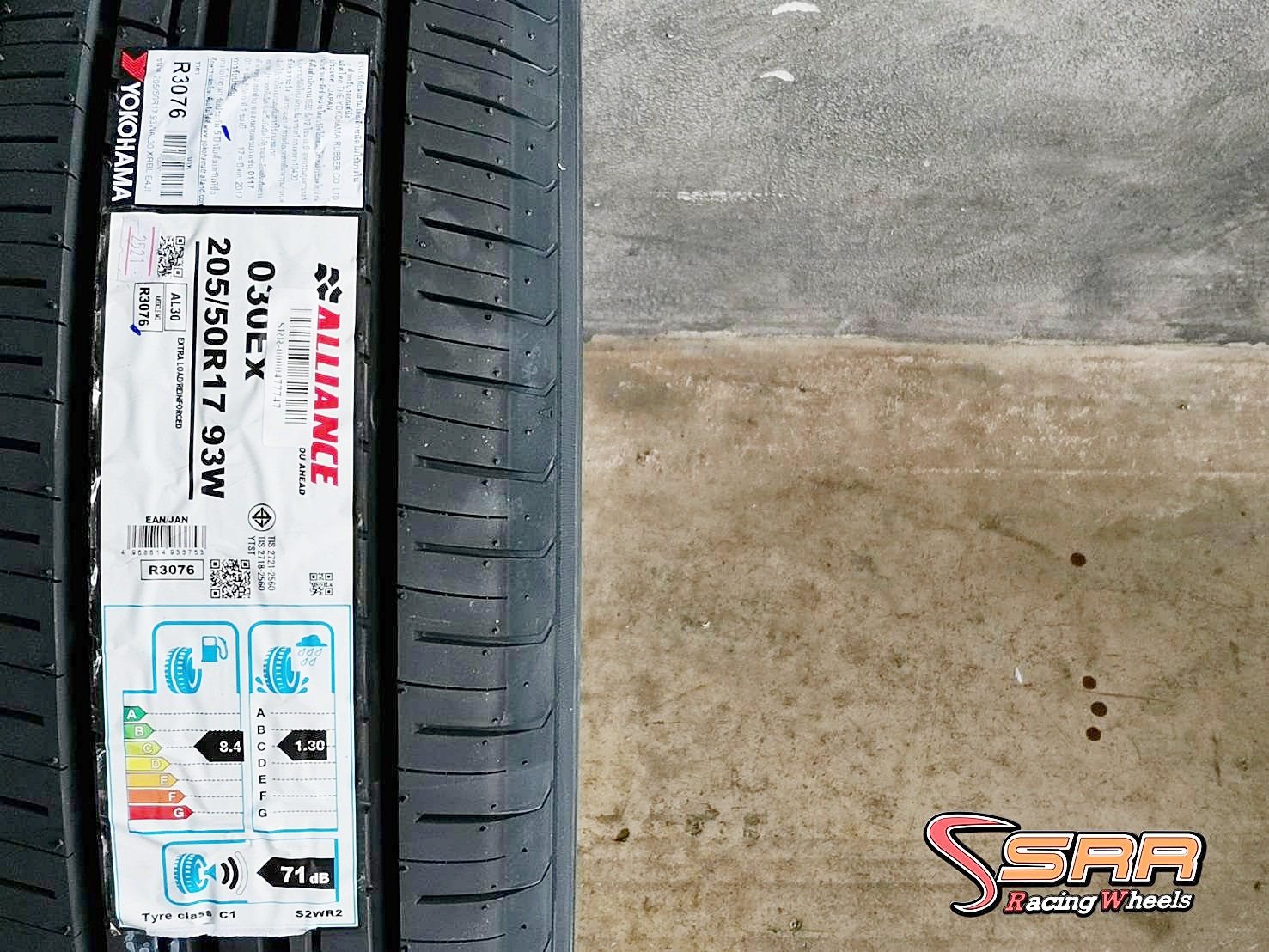 ALLIANCE By YOKOHAMA 205/50R17 ยางญี่ปุ่นปี2021 ราคาพิเศษ