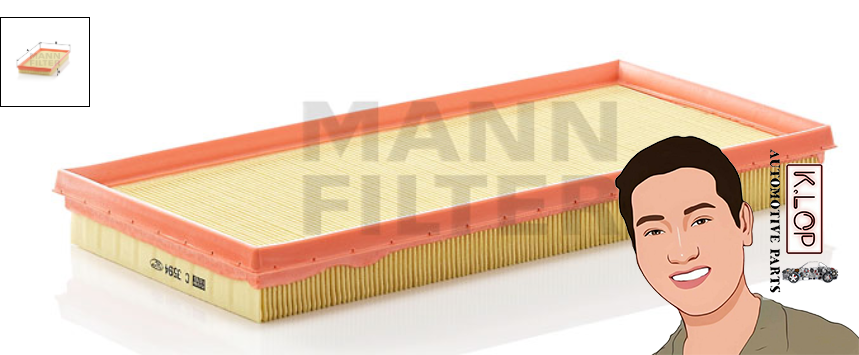 C3594 ไส้กรองอากาศ (VOLVO) S40'95-97 (30812710-9) : MANN-FILTER แท้นำเข้ายุโรป