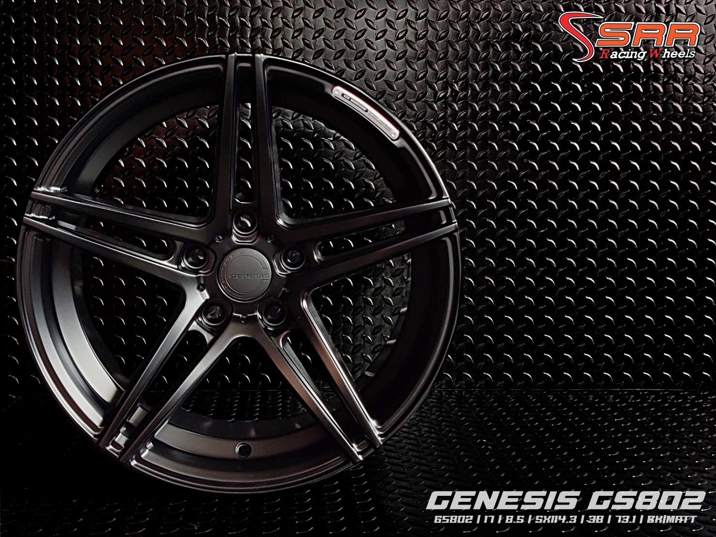 GENESIS GS802 SSW ขอบ17 5H114.3 ET38 BK/MATT ราคาพิเศษ