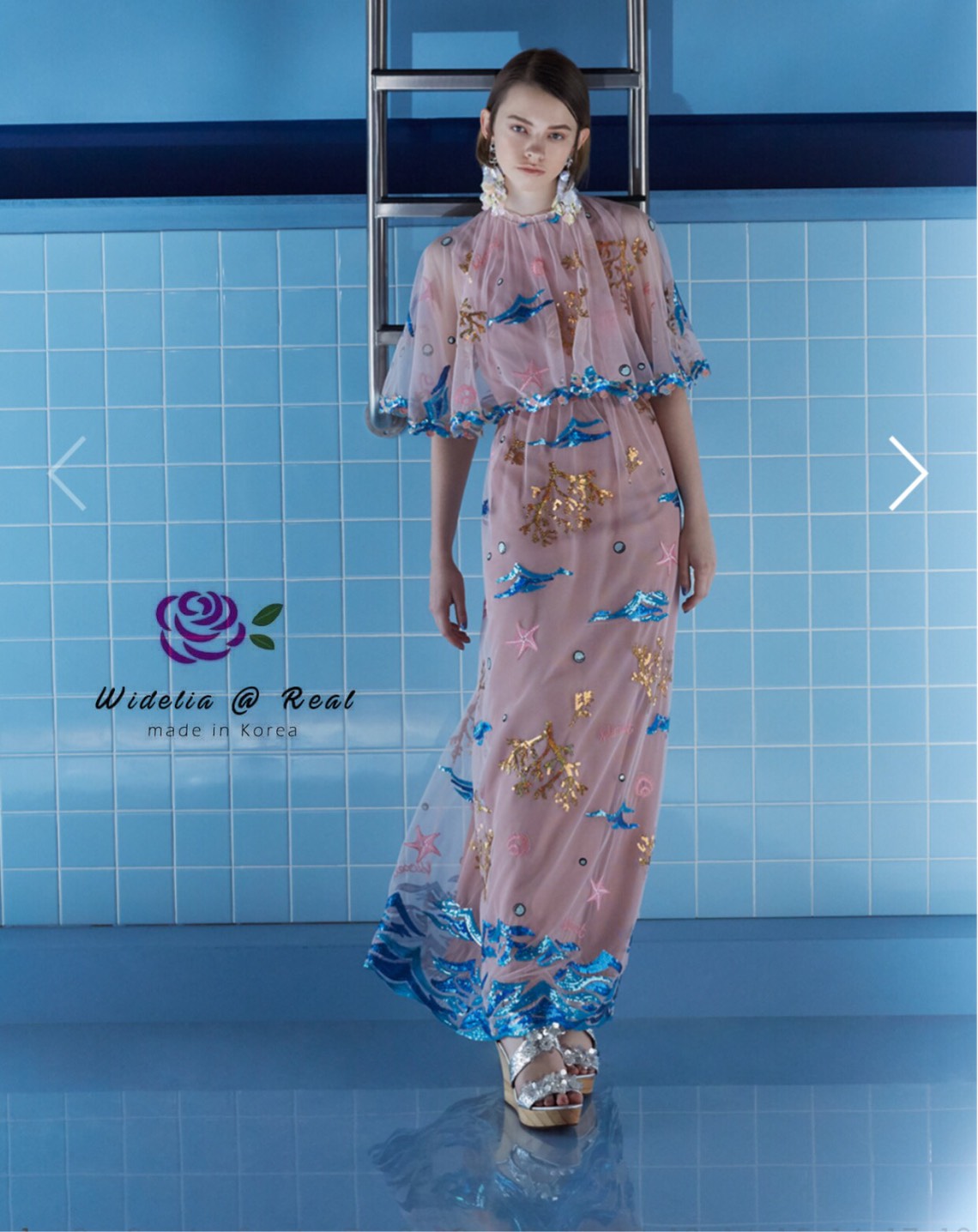 K.S Maxi dress แม็กซี่เดรสสุดหรู ตัวนี้สวยหรูดูดีสุดๆเลยค่าา ปักสวยปักเป๊ะทุกจุดขอบอก