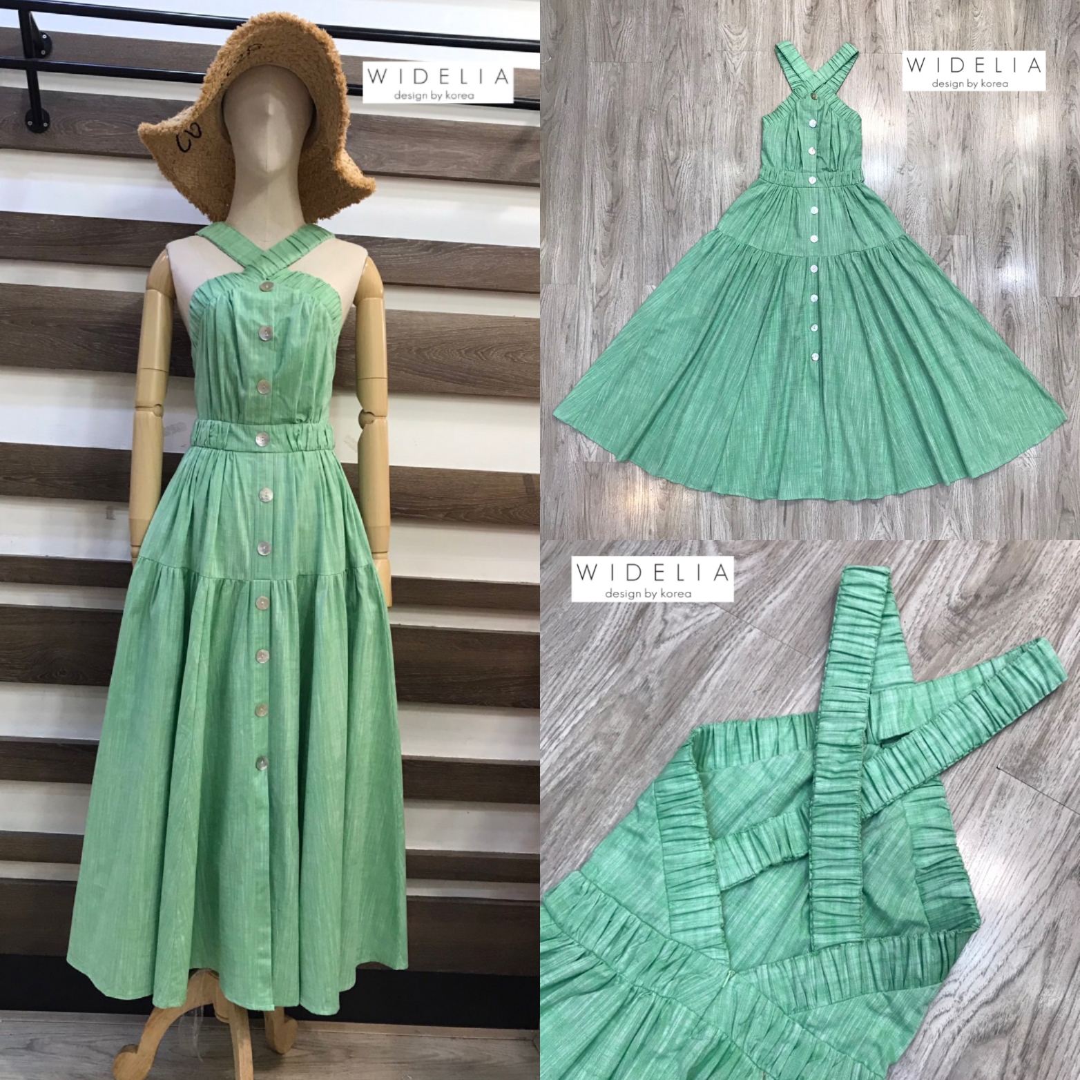 JSD Dress :: เดรสตัวยาวสายไขว้ ช่วงสายยืด ไขว้หลัง