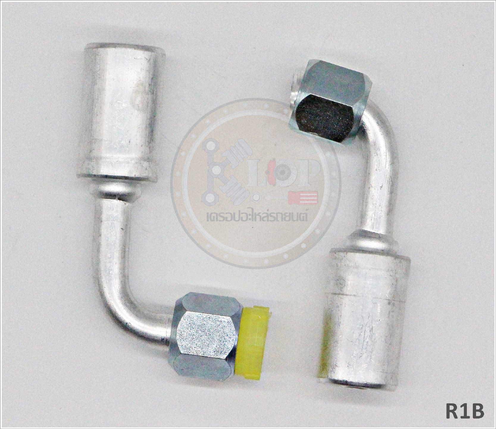 R1B พิตติ้ง 3/8นิ้ว - 90องศา เตเปอร์ R134a (ปลอกอลูมิเนียม) (Vinn)