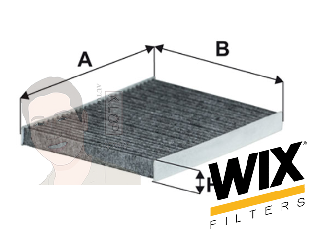WP9361 กรองแอร์คาร์บอน WIX (Fiesta 1.4/1.6, Ecosport ปี13 ) เทคโนโลยีอเมริกา