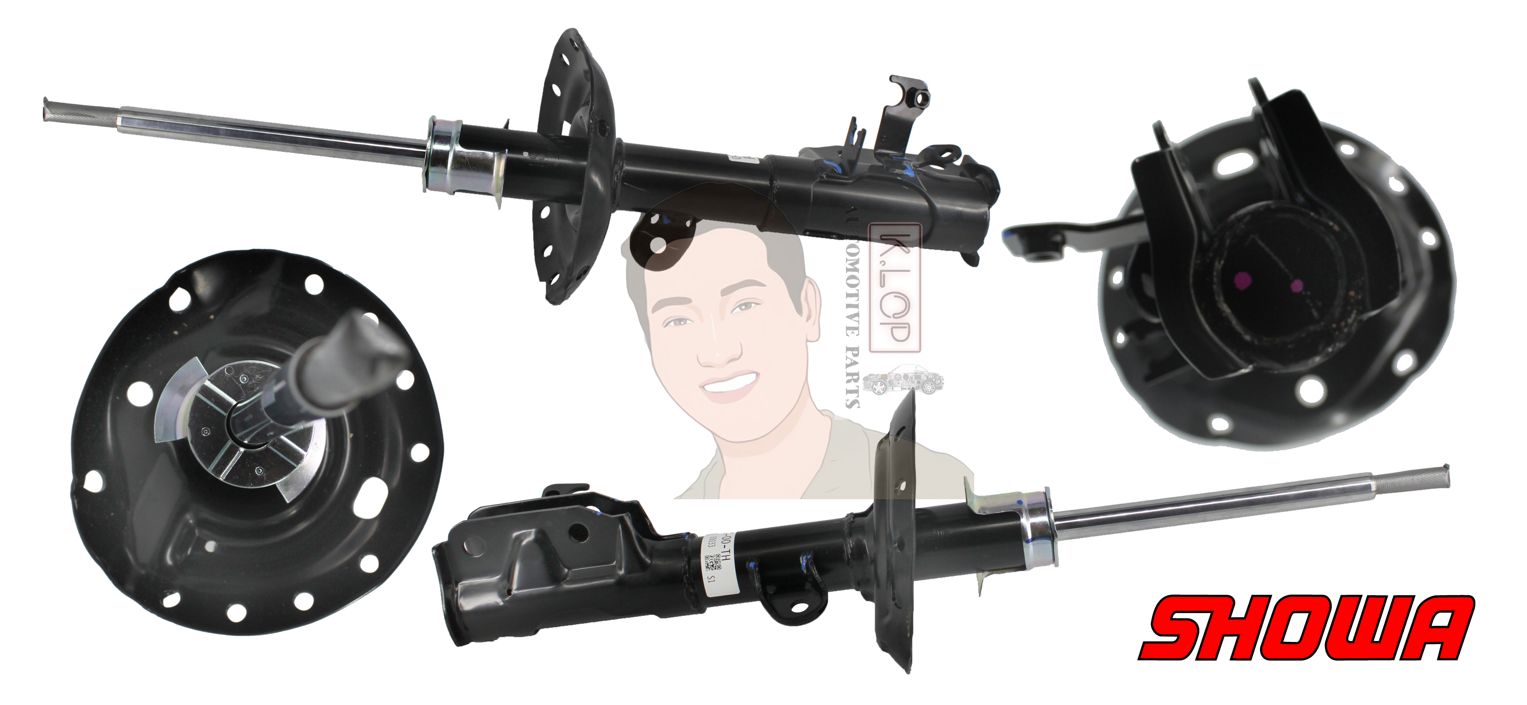 QH181-105/106-00-TH โช๊คอัพ(SHOWA)หน้า-ขวา,ซ้าย แท้ติดรถ HONDA BRIO DD เกียร์CVT/MT ปี2011 1.2L.***สินค้ามีใบรับประกัน 1 ปี (ราคาพิเศษต่อคู่)