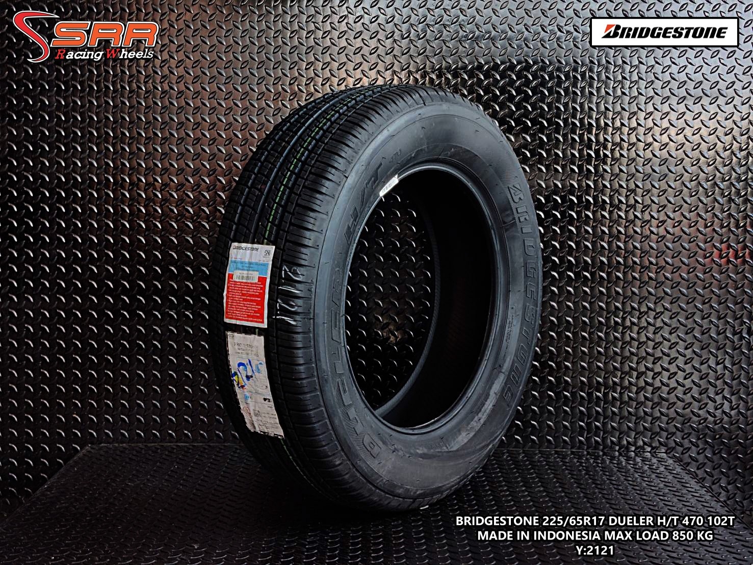 BRIDGESTONE DUELER H/T 470 225/65R17 ยางใหม่ปี2021 ราคาพิเศษ