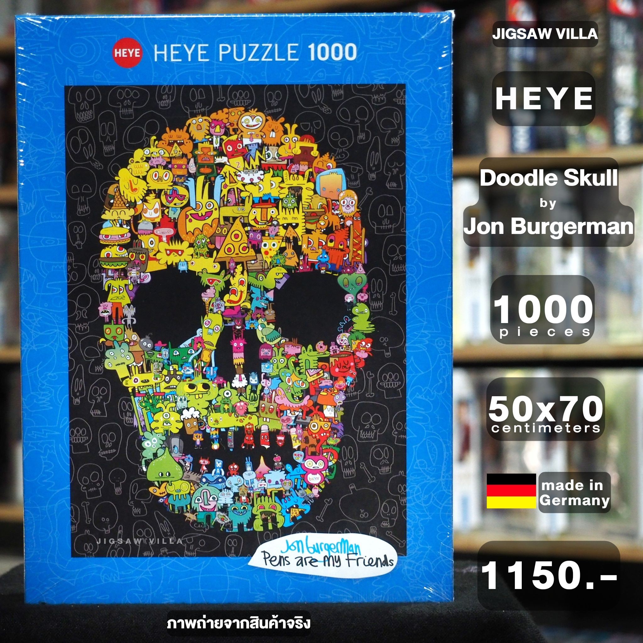 HEYE - Doodle Skull by Jon Burgerman 1000 pcs.