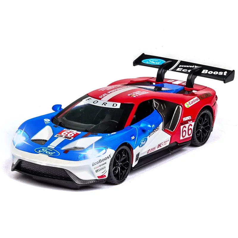 โมเดลรถเหล็ก Ford GT scale 1:32 มีเสียง มีไฟ (ปลีก-ส่ง)