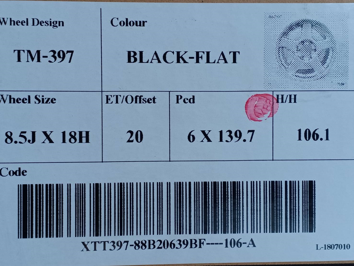 BRADLEY เบดเล่ย์ ขอบ18 ET20 6x139.7 BLACK-FLAT