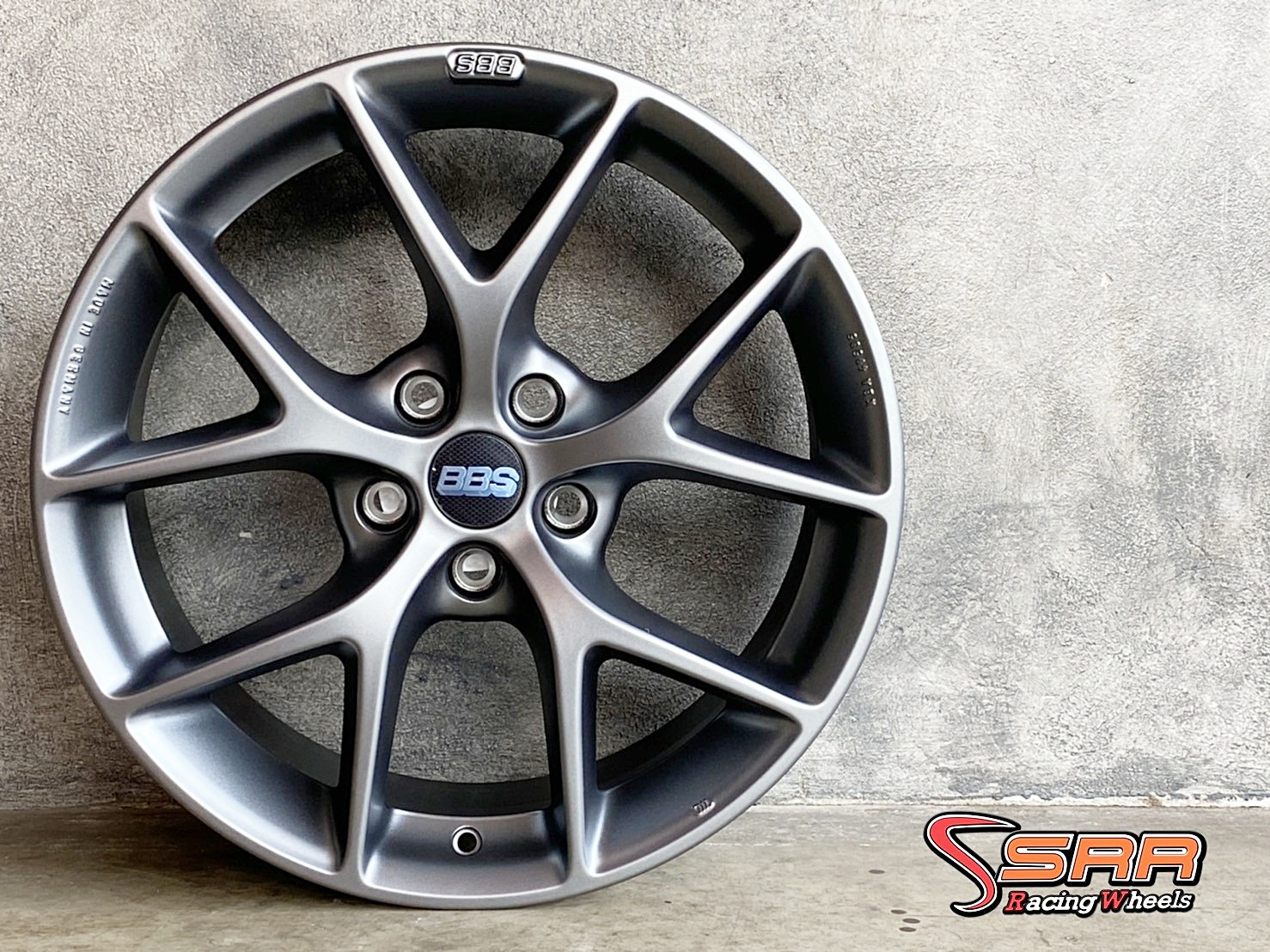 BBS SR017 ขอบ18 5H114.3 ET+40 HIMALAYA GERY ล้อแท้GERMANY ที่SRR